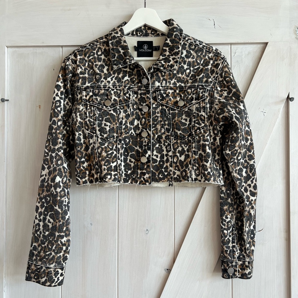 Volcom Leopard Super Stoney Denim Jacket
